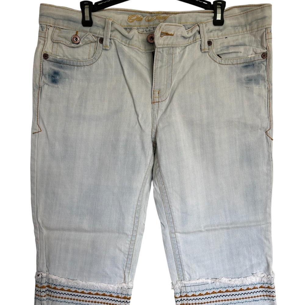NWT Old Navy Women’s Capris Size 14 White Wash Denim
